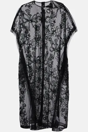 Simone Rocha Embellished overlay-tulle midi dress