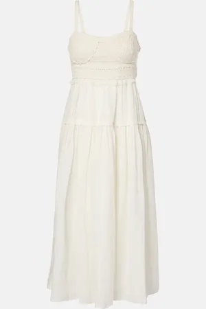ULLA JOHNSON Gisela ramie midi dress