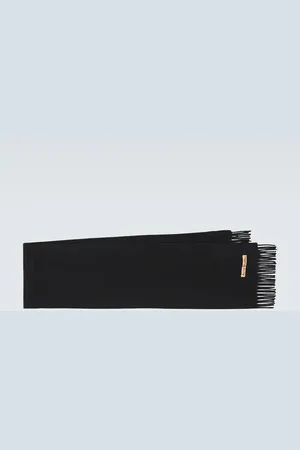 Acne Studios Fringed wool scarf