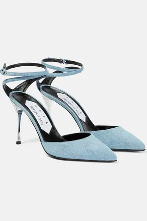 AREA X Sergio Rossi Marquise denim pumps