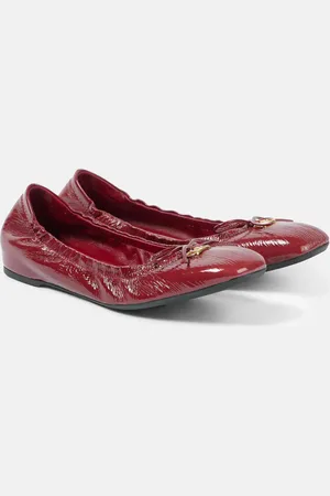 VALENTINO GARAVANI VLogo Signature patent leather ballet flats