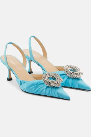 Mach & Mach Galaxy 65 satin slingback pumps