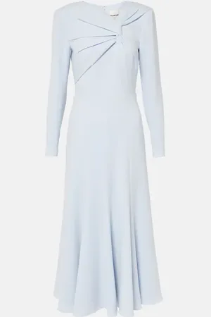 Roland Mouret Gathered cady midi dress