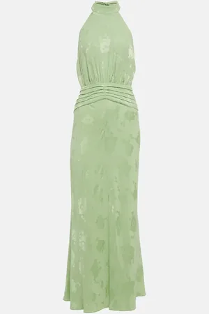 RIXO London Kendra floral halterneck dress