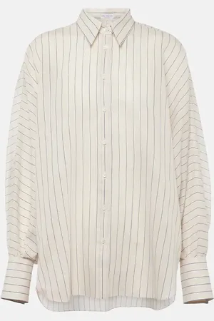 Brunello Cucinelli Cotton-blend lamÃ© shirt