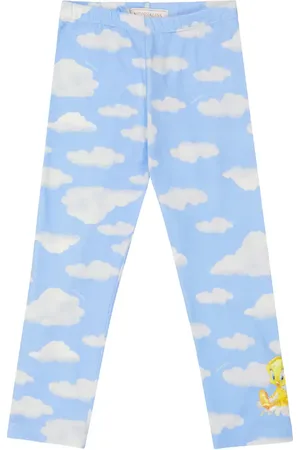 MONNALISA Printed cotton-blend leggings