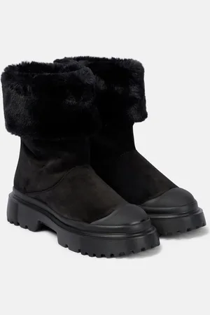 Hogan H619 suede ankle boots