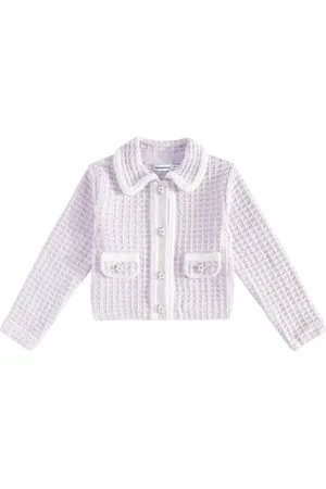 Self-Portrait Waffle-knit cardigan