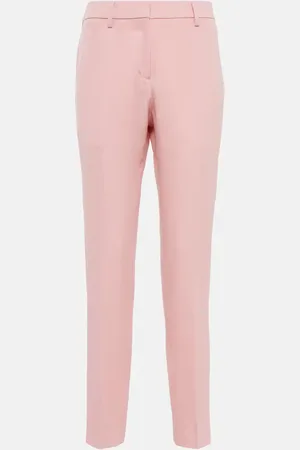 Burberry Mid-rise slim wool pants
