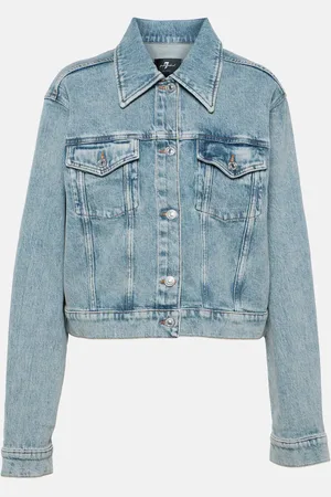 7 for all Mankind Nellie cropped denim jacket