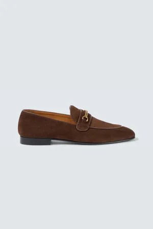 Tom Ford Liam chain-detail suede loafers