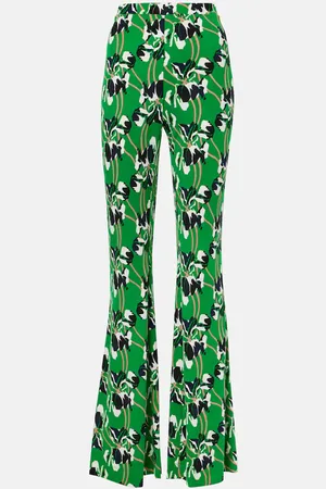 Diane von Furstenberg Brooklyn printed flared pants