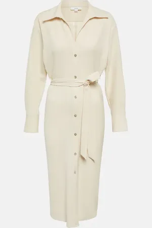 Vince Belted midi shirt dress