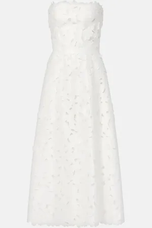 Costarellos Norina satin lace cocktail dress