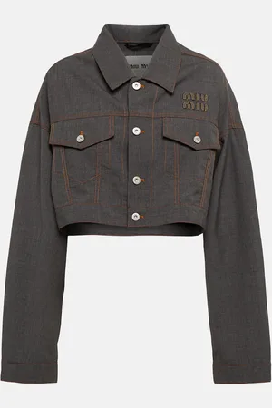Miu Miu Cropped virgin wool jacket