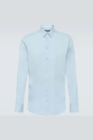 Dolce & Gabbana Cotton-blend poplin Oxford shirt