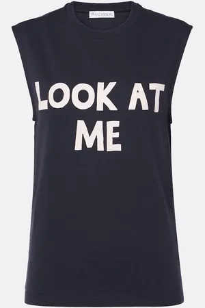 J.W.Anderson Printed cotton jersey tank top