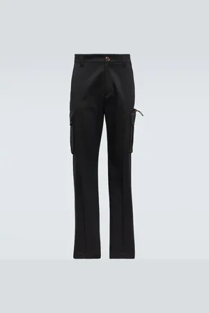 VERSACE Cotton gabardine cargo pants