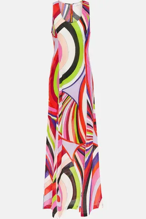 Puccini Iride cotton maxi dress
