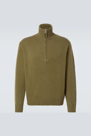 Allude Half-zip cashmere sweater