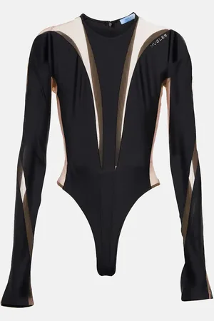 MUGLER Paneled bodysuit
