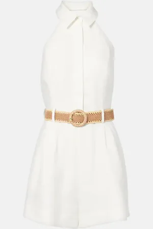 ZIMMERMANN Acacia halterneck linen romper