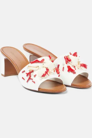 Dolce & Gabbana Capri embellished leather mules