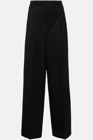 Ami High-rise wool wide-leg pants