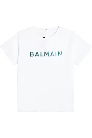 Balmain Baby logo cotton T-shirt