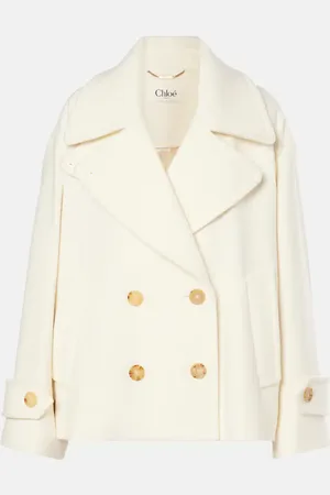 Chloé Cropped wool-blend coat