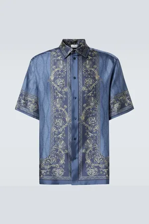 Etro Paisley silk bowling shirt