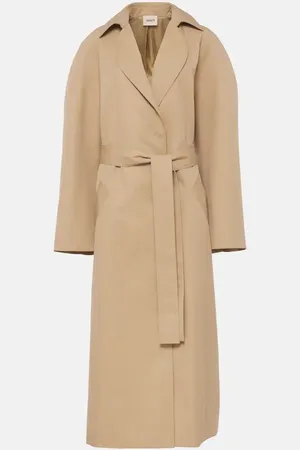 Khaite Roth cotton twill trench coat