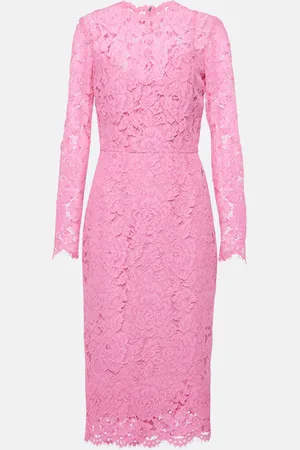 Dolce & Gabbana Floral lace midi dress