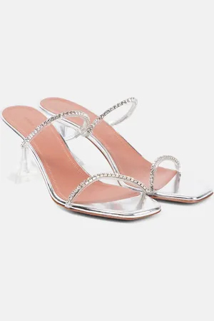 Amina Muaddi Gilda embellished PVC mules