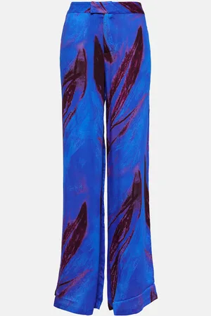 Louisa Ballou Printed wide-leg pants