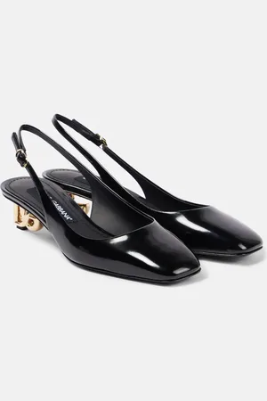Dolce & Gabbana Jackie DG 40 patent leather slingback pumps
