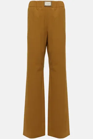 Dolce & Gabbana Wool-blend wide-leg pants