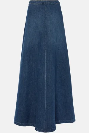 NILI LOTAN Astrid denim maxi skirt