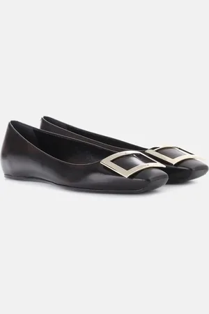 Roger Vivier Belle Vivier leather ballet flats