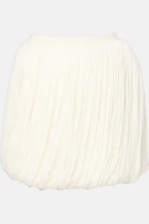 Alaïa Fringed wool miniskirt