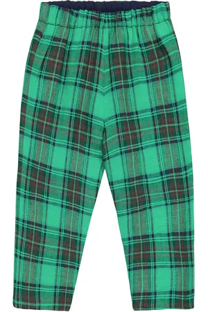 BONPOINT Baby Dandy checked linen pants