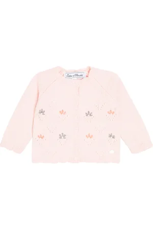 Tartine Et Chocolat Baby embroidered wool-blend cardigan