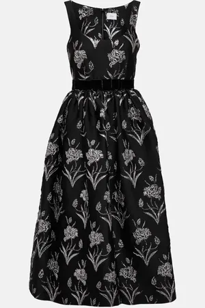 Erdem Astrea floral-printed satin midi dress