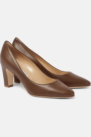Manolo Blahnik Sikotto 70 leather pumps