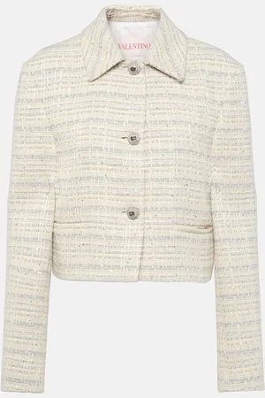VALENTINO Mossi cotton-blend jacket
