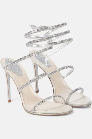RENE CAOVILLA Cleo embellished leather sandals