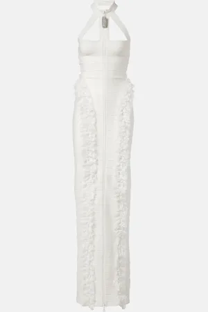Self-Portrait X Christopher Kane lace-trimmed maxi dress
