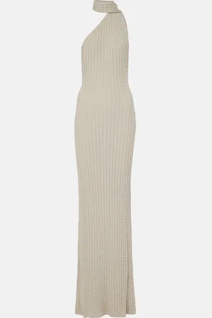 AYA MUSE Atria cable-knit cotton-blend maxi dress