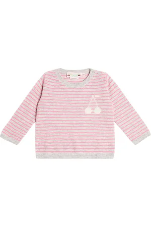 BONPOINT Baby Celly striped cashmere sweater