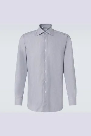 BRIONI Striped cotton shirt